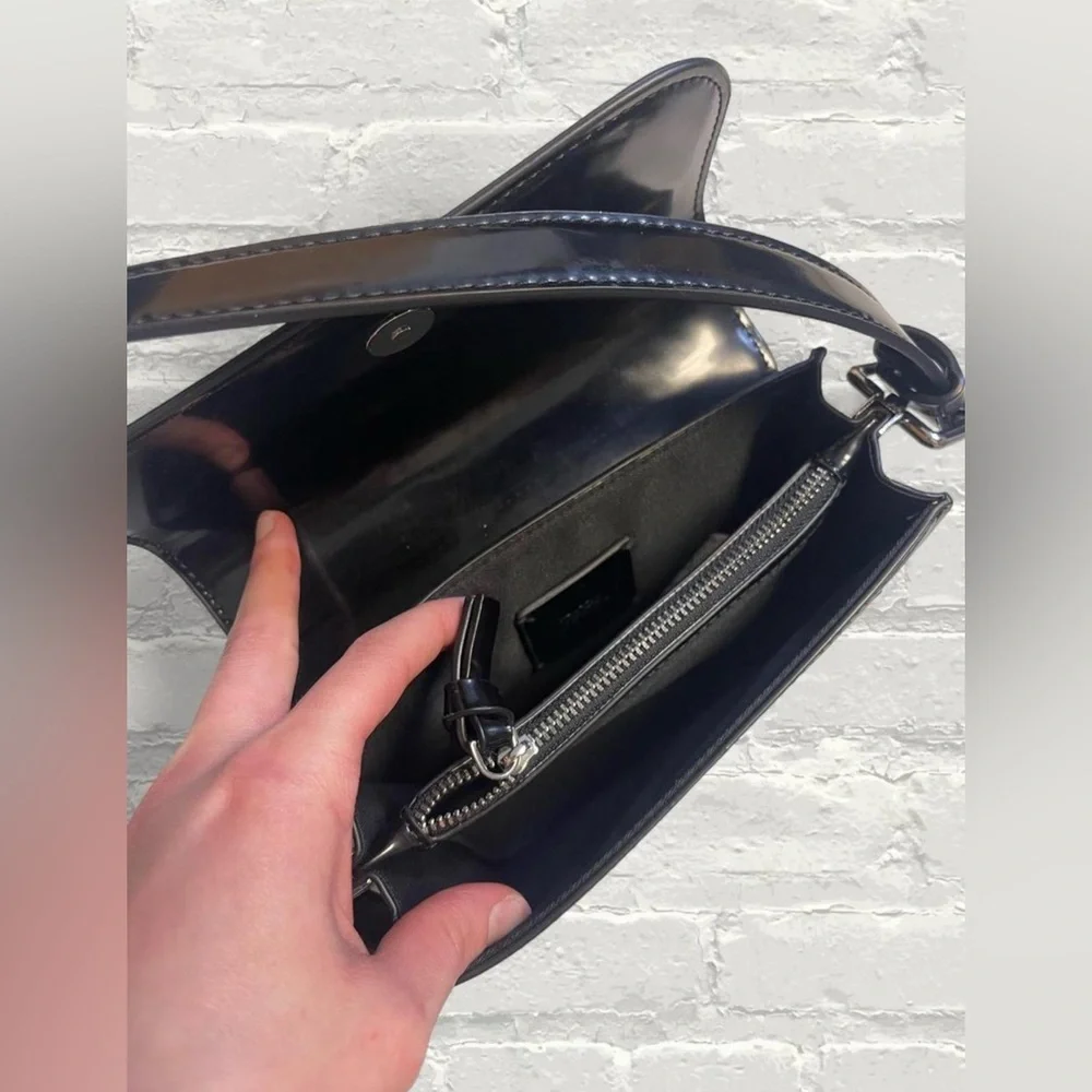 Zara Black Faux Leather purse